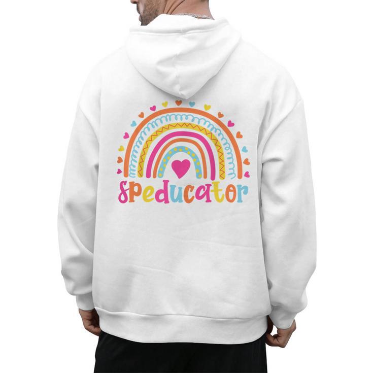 Speducator Special Education Teacher Sped Ed Men's Hoodie Back Print