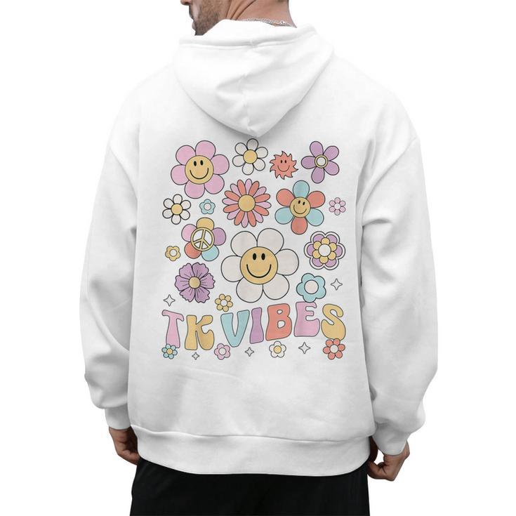 TK Vibes Back To School TK Girl Kid TK Team TK Teacher Women Men's Hoodie Back Print