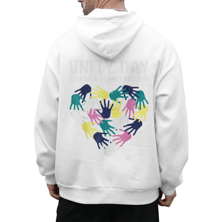 Together Against Bullying Unity Day Teachers Kids Toddler Men's Hoodie Back Print