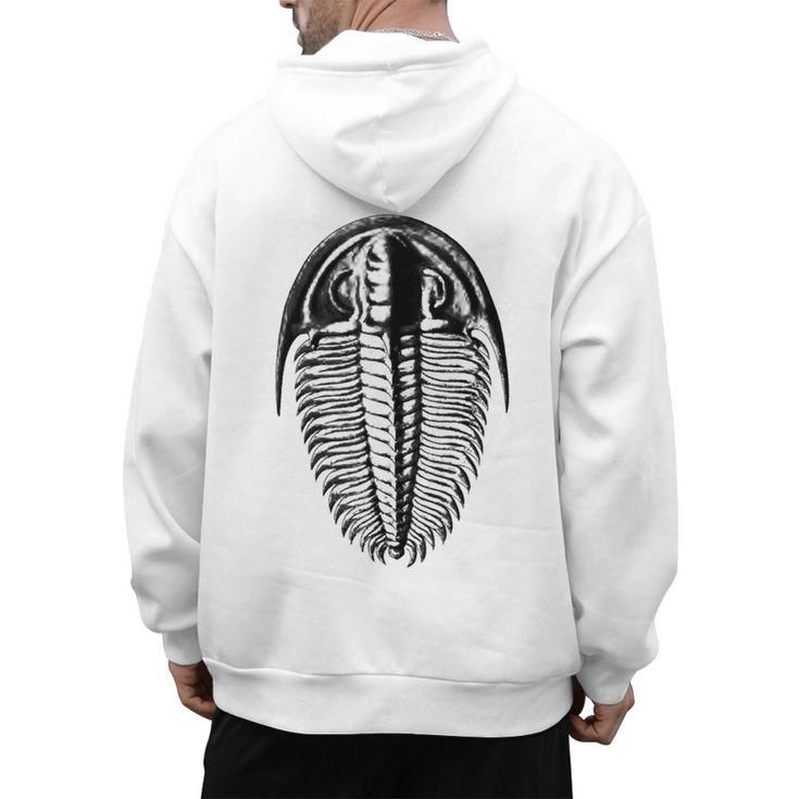 Trilobite Fossil Geology Teacher Student Geologist Men's Hoodie Back Print