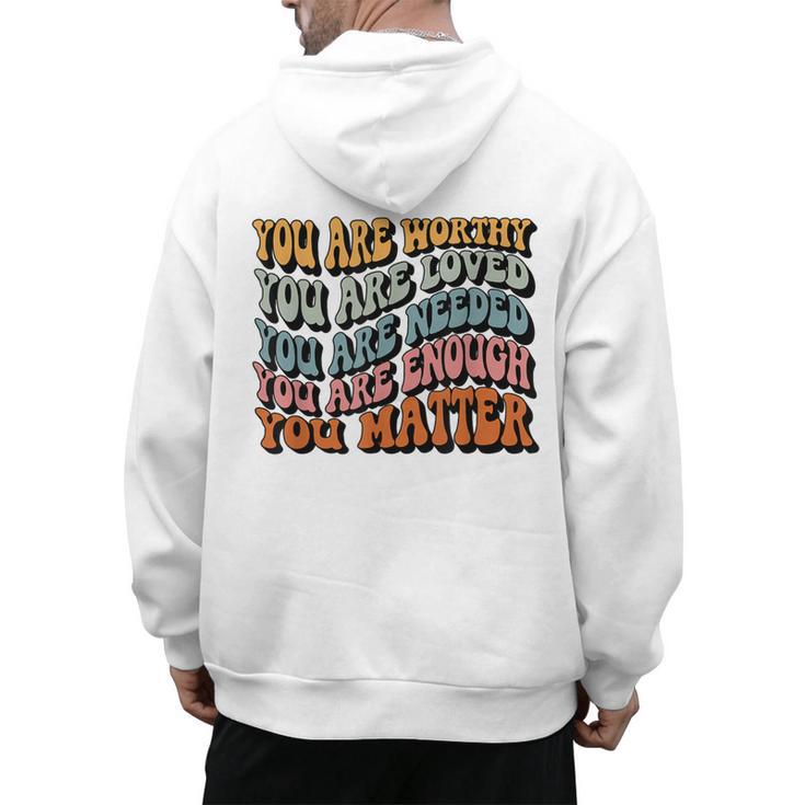 Unity Day Tee Orange Women Teacher You Matter Orange Be Kind Men's Hoodie Back Print
