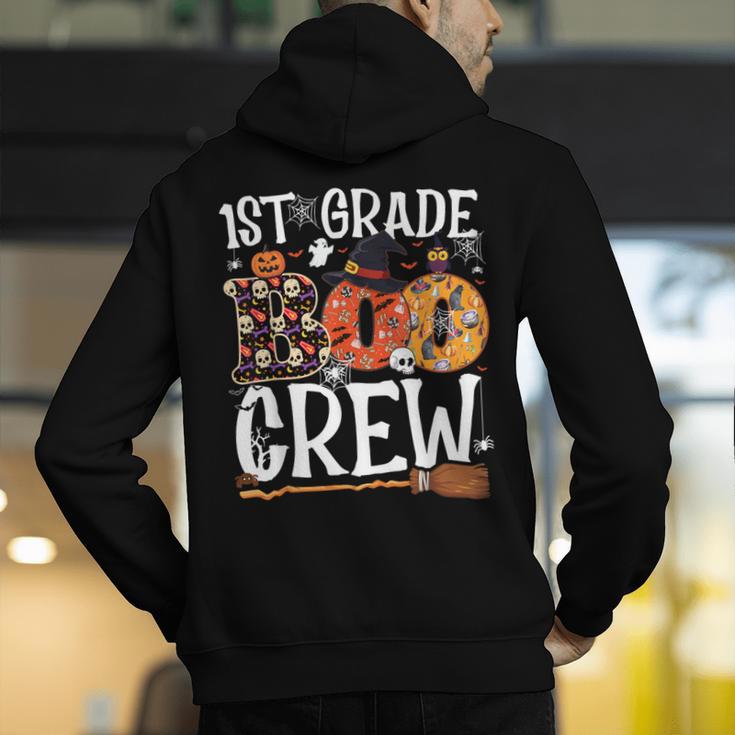 1st Grade Boo Crew Cute Ghost Halloween Teacher Kids Men's Hoodie Back Print, funny gift 1st Grade Boo Crew Cute Ghost Halloween Teacher Kids Men's Hoodie Back Print, funny gift