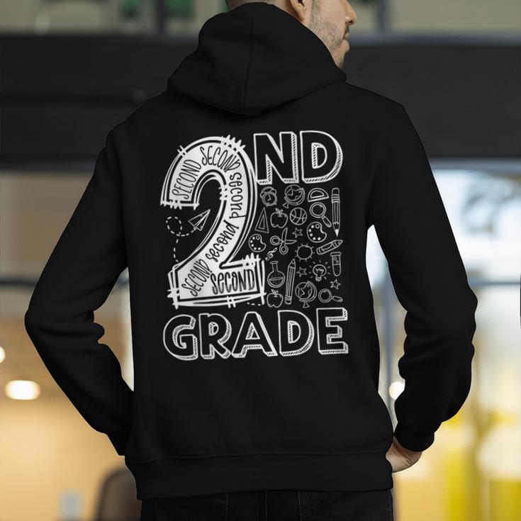 2nd Grade Typography Team 2nd Grade Teacher Back To School Men's Hoodie Back Print, 2nd Grade Teacher Hoodies, funny gift 2nd Grade Typography Team 2nd Grade Teacher Back To School Men's Hoodie Back Print, 2nd Grade Teacher Hoodies, funny gift
