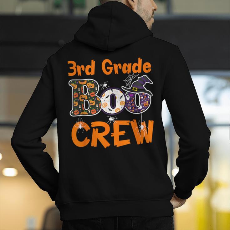 3rd Grade Boo Crew Halloween Teachers Students Costume Men's Hoodie Back Print, funny gift