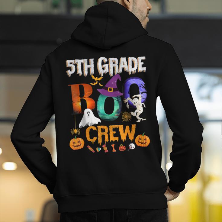 5th Grade Boo Crew Teacher Student Halloween Costume For Men Women Kids Men's Hoodie Back Print, funny gift