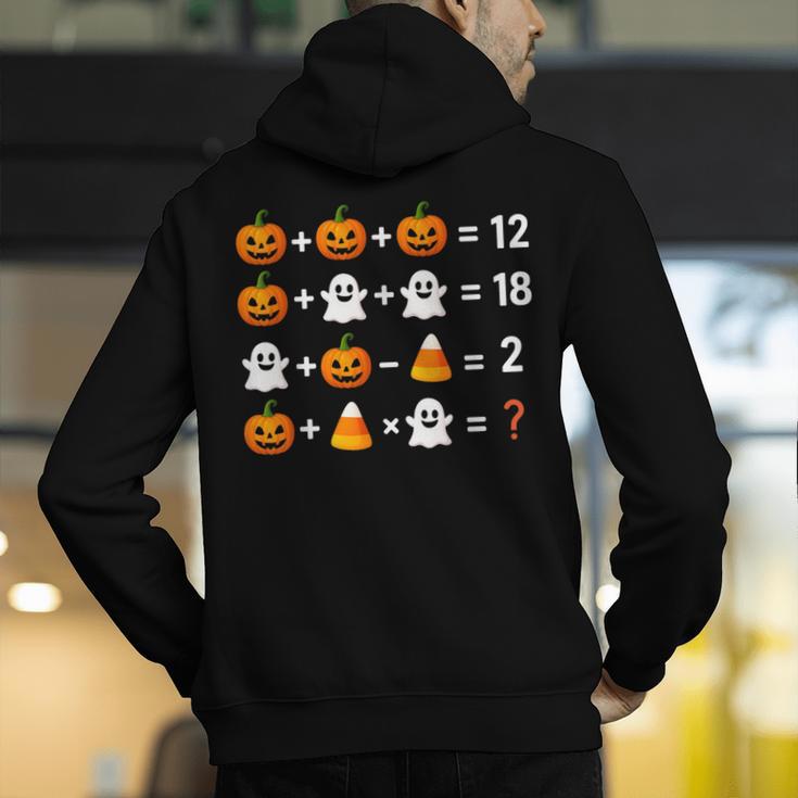 6 7 Meme 67 Halloween Order Of Operations Math Teacher Men's Hoodie Back Print, funny gift