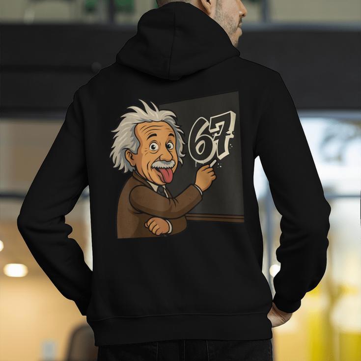 67 Teacher Humor For Students Men's Hoodie Back Print, funny gift