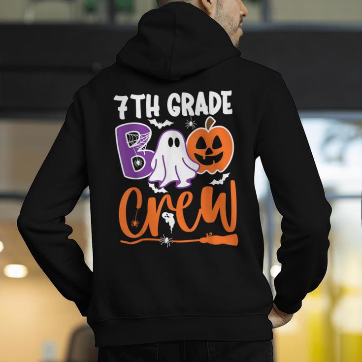 7th Grade Boo Crew Teacher Student Halloween Costume Men's Hoodie Back Print, funny gift 7th Grade Boo Crew Teacher Student Halloween Costume Men's Hoodie Back Print, funny gift