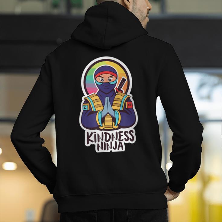 Anti Bullying Kindness Ninja School Teacher Student Men's Hoodie Back Print, funny gift