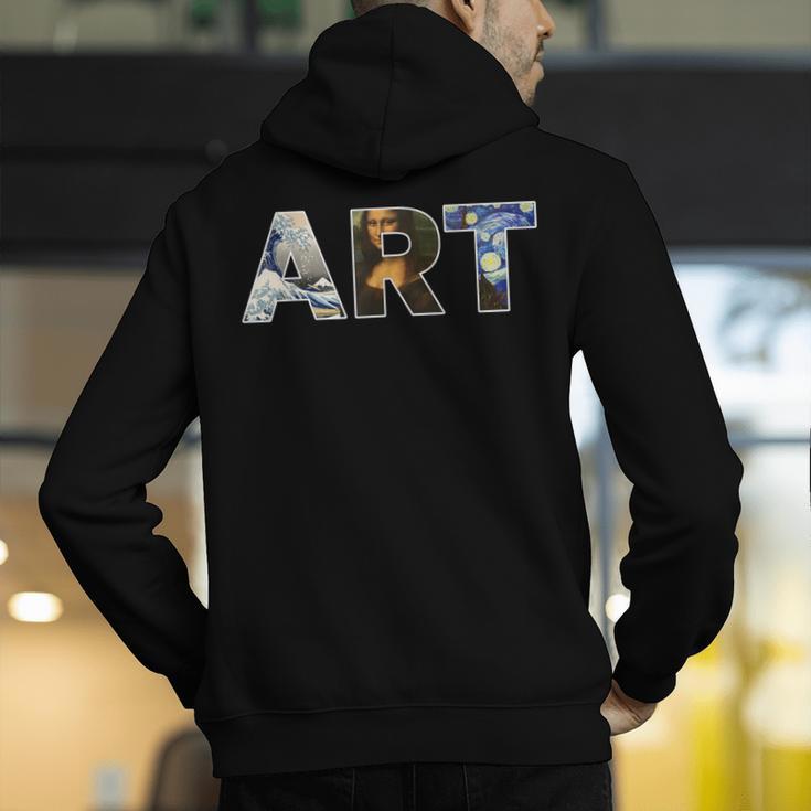 Art Artist Painting Teacher T Shirt Mona Lisa Great Wave For Men Women Men's Hoodie Back Print, funny gift Art Artist Painting Teacher T Shirt Mona Lisa Great Wave For Men Women Men's Hoodie Back Print, funny gift
