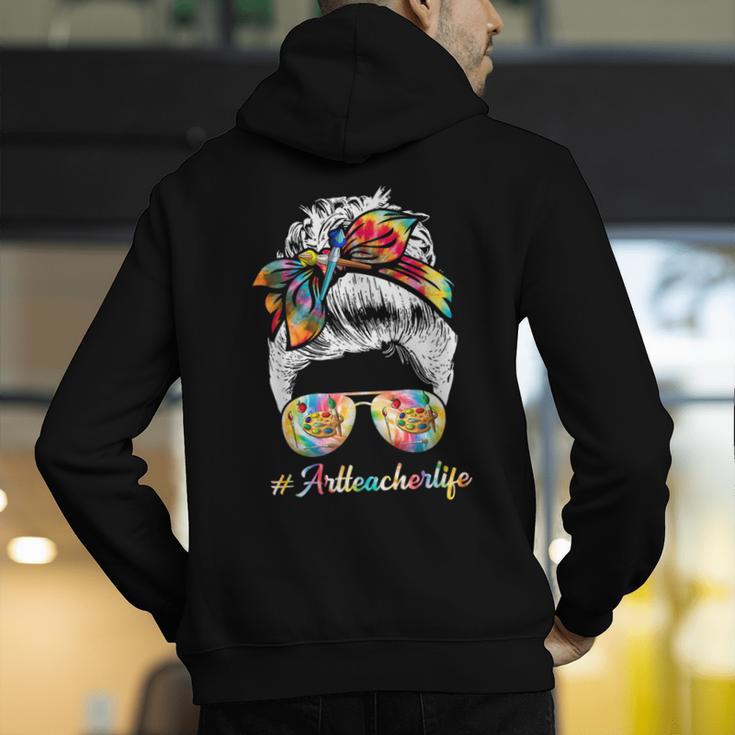 Art Teacher Life Messy Bun Back To School Art Teacher Men's Hoodie Back Print, funny gift Art Teacher Life Messy Bun Back To School Art Teacher Men's Hoodie Back Print, funny gift