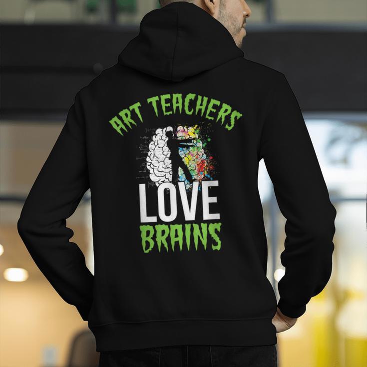 Art Teachers Love Brains Shirt Halloween Zombie Teaching Tee Men Women Kids Men's Hoodie Back Print, funny gift Art Teachers Love Brains Shirt Halloween Zombie Teaching Tee Men Women Kids Men's Hoodie Back Print, funny gift