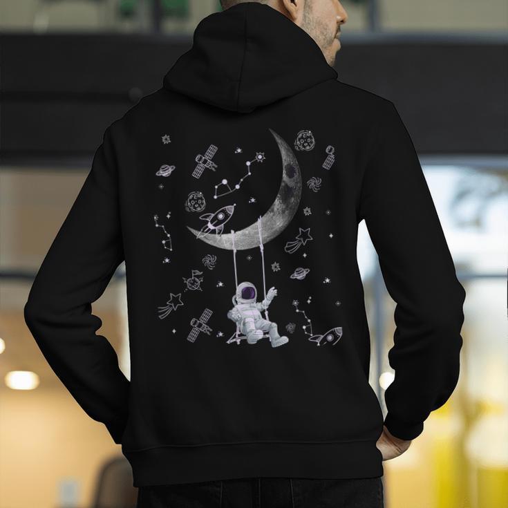 Astronaut Purple Moon Swing NASA Space Science Teacher Men's Hoodie Back Print, Science Teacher Hoodies, funny gift Astronaut Purple Moon Swing NASA Space Science Teacher Men's Hoodie Back Print, Science Teacher Hoodies, funny gift