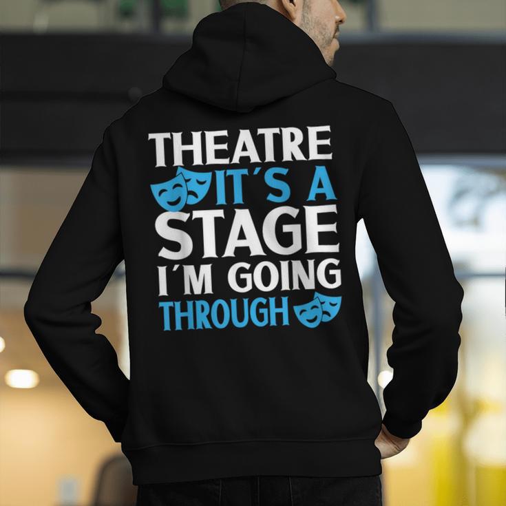 Theater Teacher Drama Teacher Theater Nerd Actor Men Women Kids Men's Hoodie Back Print, funny gift