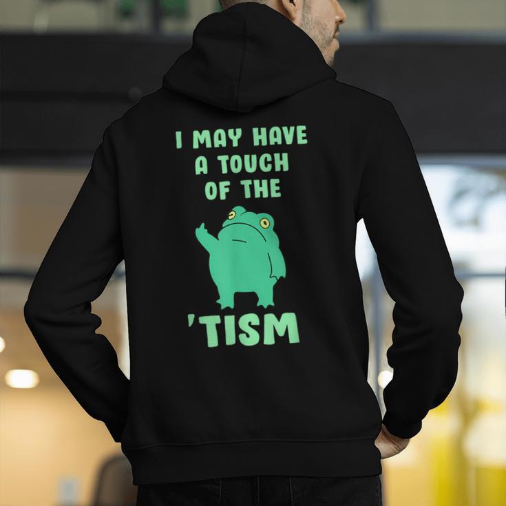 Autism Awareness Neurodiversity Teacher Frog I May Have A Touch Of The Tism Neurodivergent Small Men's Hoodie Back Print, funny gift Autism Awareness Neurodiversity Teacher Frog I May Have A Touch Of The Tism Neurodivergent Small Men's Hoodie Back Print, funny gift