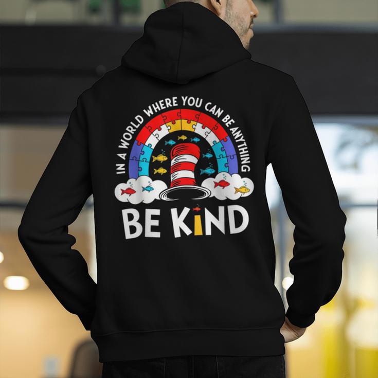 Autism Awareness For Teacher Why Fit In Doctor Cat Hat Cool Men's Hoodie Back Print, funny gift Autism Awareness For Teacher Why Fit In Doctor Cat Hat Cool Men's Hoodie Back Print, funny gift