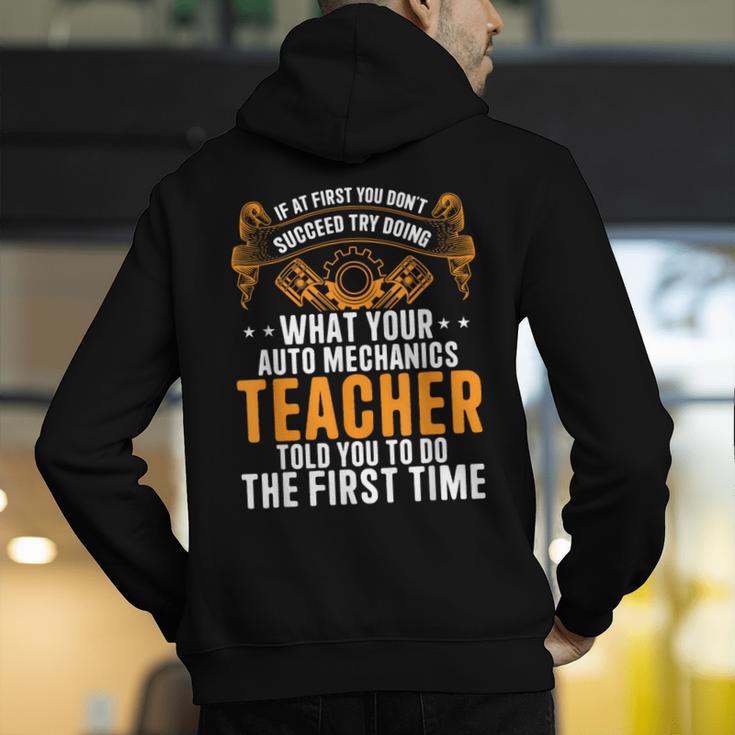 Auto Mechanic Teacher Car Repair Auto Mechanic Men's Hoodie Back Print, funny gift Auto Mechanic Teacher Car Repair Auto Mechanic Men's Hoodie Back Print, funny gift
