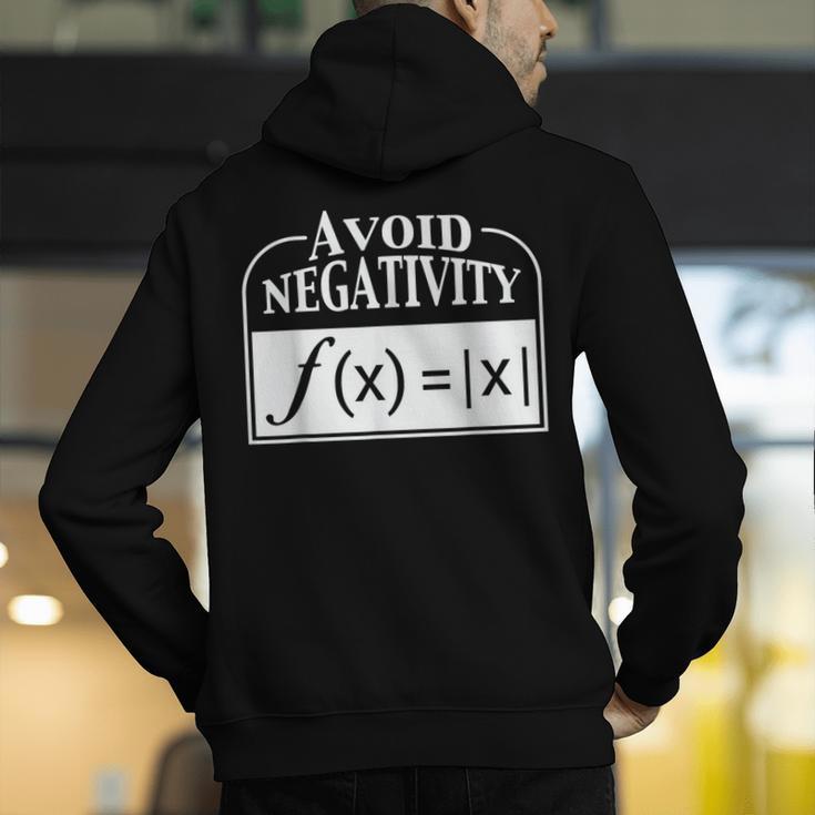Avoid Negativity Math Teacher Men's Hoodie Back Print, funny gift Avoid Negativity Math Teacher Men's Hoodie Back Print, funny gift
