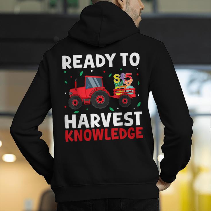 Back To School Teacher Farming Tractor Farmer Kids 100th Day Men's Hoodie Back Print, funny gift Back To School Teacher Farming Tractor Farmer Kids 100th Day Men's Hoodie Back Print, funny gift