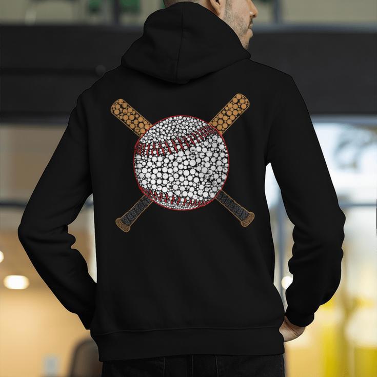 Baseball Happy Dot Day Shirts For Kids Men Women Teacher Men's Hoodie Back Print, funny gift