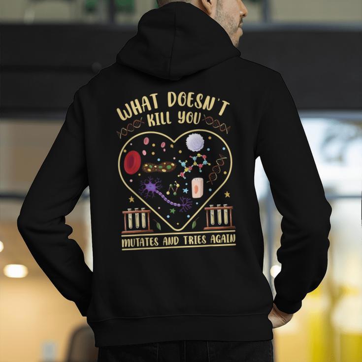 Biology Teacher Men's Hoodie Back Print, funny gift