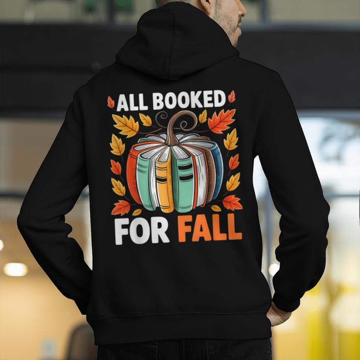 All Booked For Fall Book Pumpkin Autumn Thanksgiving Teacher Men's Hoodie Back Print, funny gift All Booked For Fall Book Pumpkin Autumn Thanksgiving Teacher Men's Hoodie Back Print, funny gift