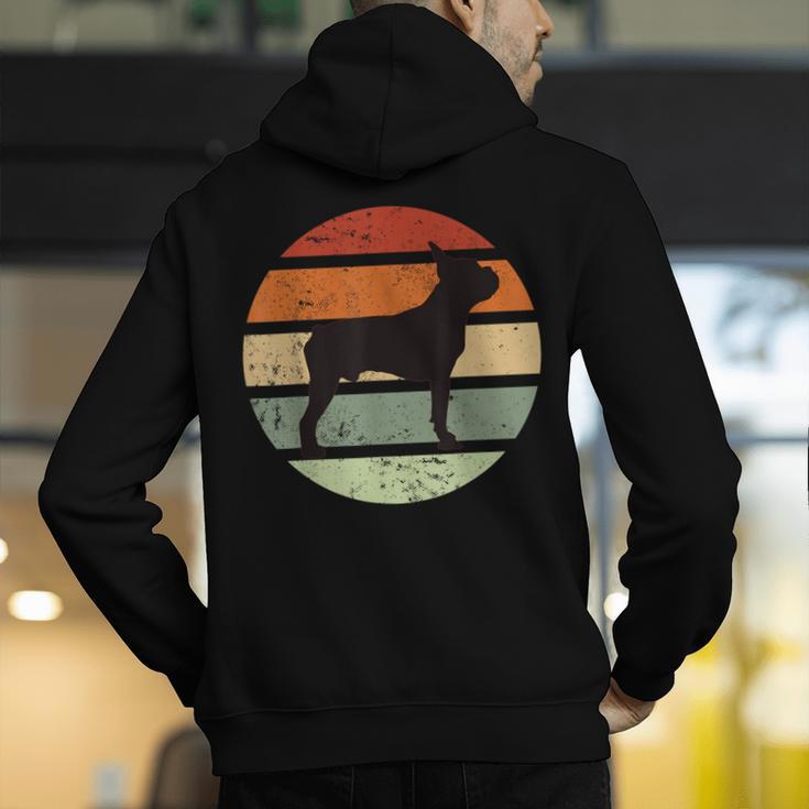 Boston Terrier Boston-Bulldog Men's Hoodie Back Print, funny gift