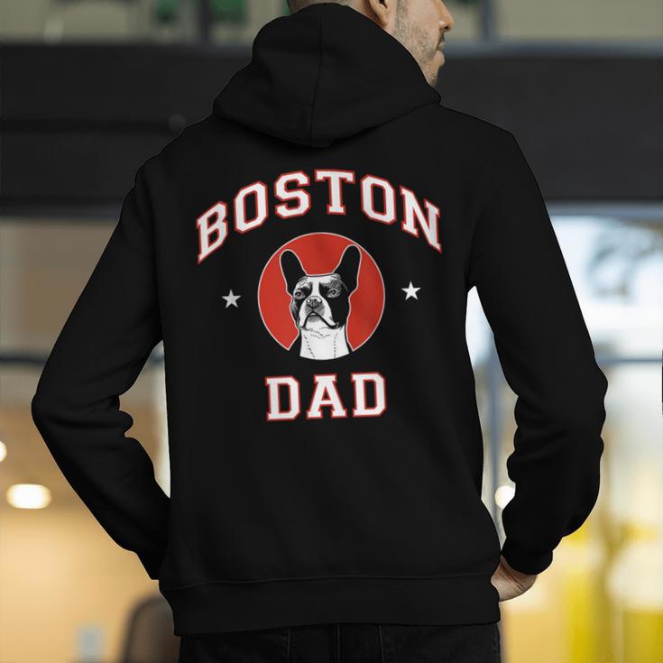 Boston Terrier Dad Dog Father For Men Women Kids Men's Hoodie Back Print, Boston Terrier Dad Hoodies, funny gift