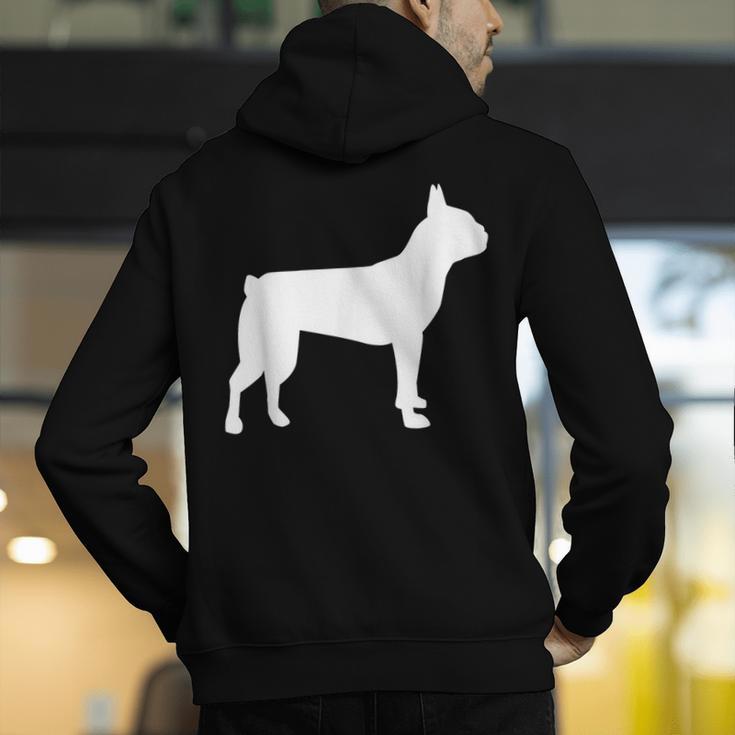 Boston Terrier Men's Hoodie Back Print, funny gift