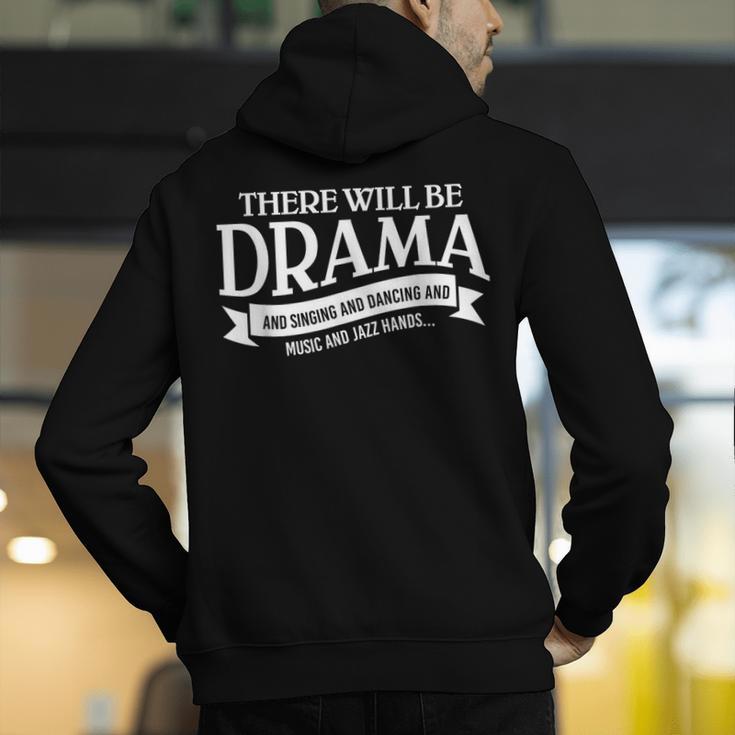 Broadway Actor There Will Be Drama Theater Teacher Men Women Men's Hoodie Back Print, funny gift Broadway Actor There Will Be Drama Theater Teacher Men Women Men's Hoodie Back Print, funny gift