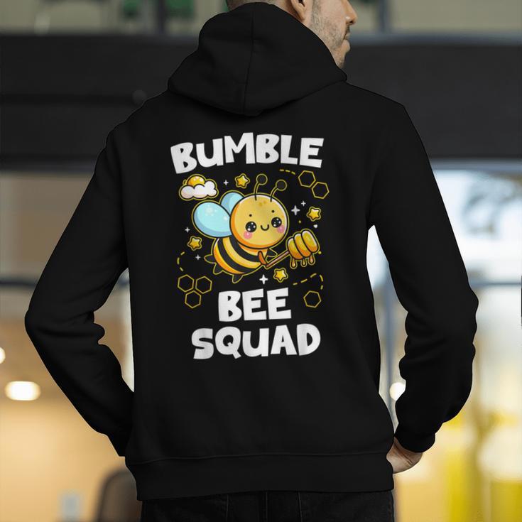 Bumble Bee Squad Honey Bumblebee Teacher Team Group Men's Hoodie Back Print, funny gift