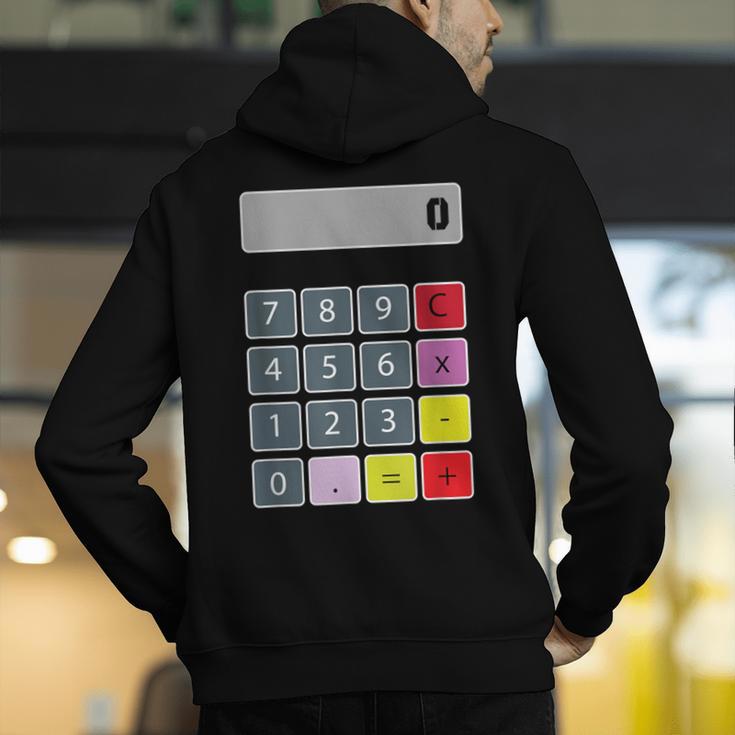Calculator Math Teacher Halloween Costumes Women Men Adults Men's Hoodie Back Print, funny gift Calculator Math Teacher Halloween Costumes Women Men Adults Men's Hoodie Back Print, funny gift