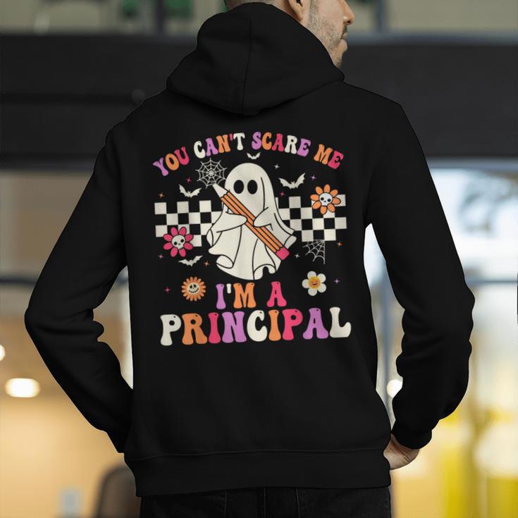 You Can't Scare Me I'm a Principal Halloween Teacher Men's Hoodie Back Print, funny gift You Can't Scare Me I'm a Principal Halloween Teacher Men's Hoodie Back Print, funny gift