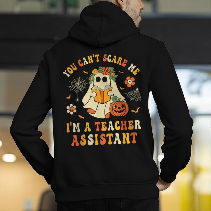 You Can't Scare Me I'm A School Teachers Assistant Halloween Men's Hoodie Back Print, funny gift You Can't Scare Me I'm A School Teachers Assistant Halloween Men's Hoodie Back Print, funny gift