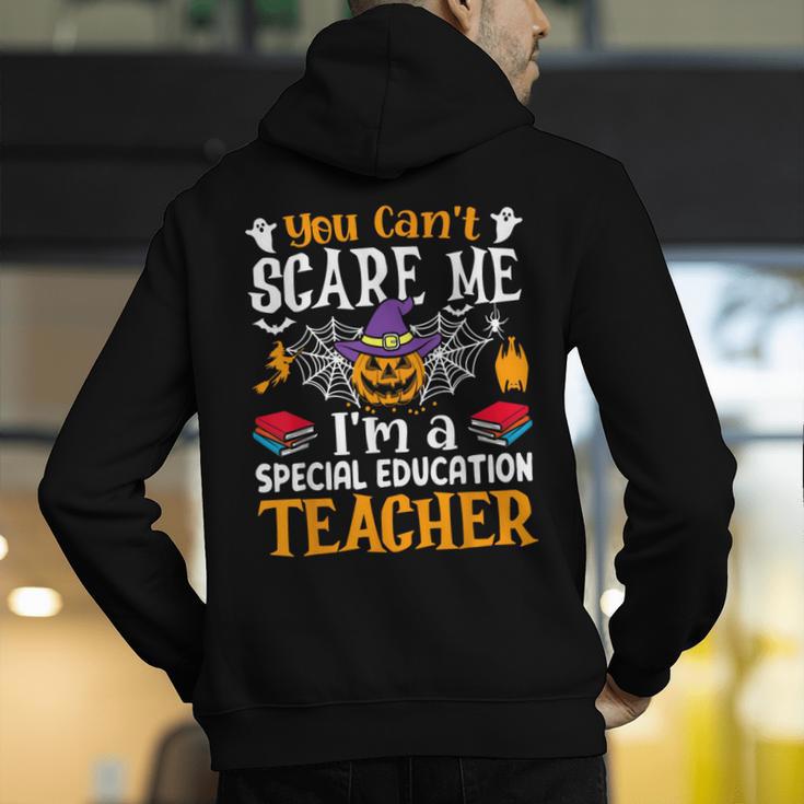 You Can't Scare Me I'm A Special Education Teacher Halloween Men's Hoodie Back Print, funny gift