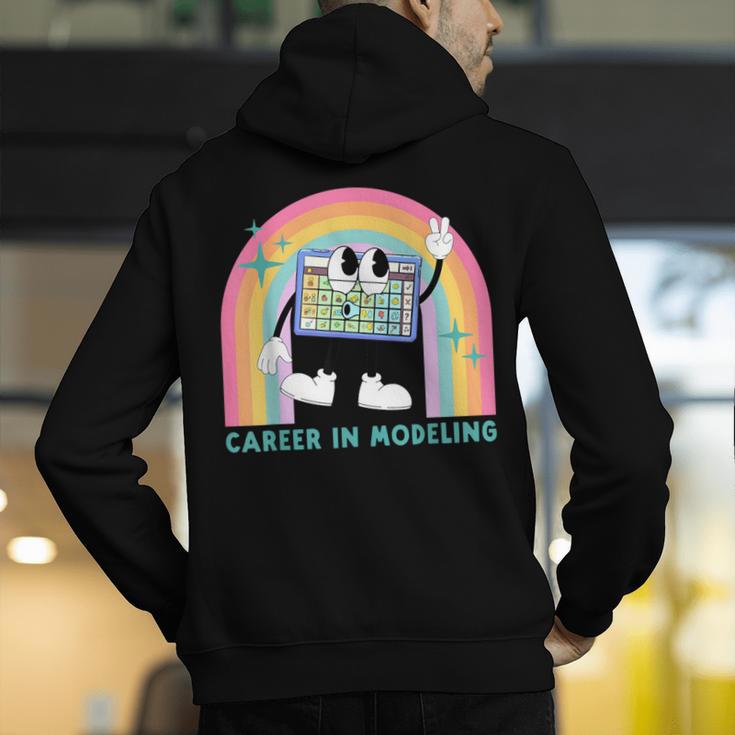 Career In Modeling AAC Teacher SLP SPED Communication Autism Men's Hoodie Back Print, funny gift Career In Modeling AAC Teacher SLP SPED Communication Autism Men's Hoodie Back Print, funny gift