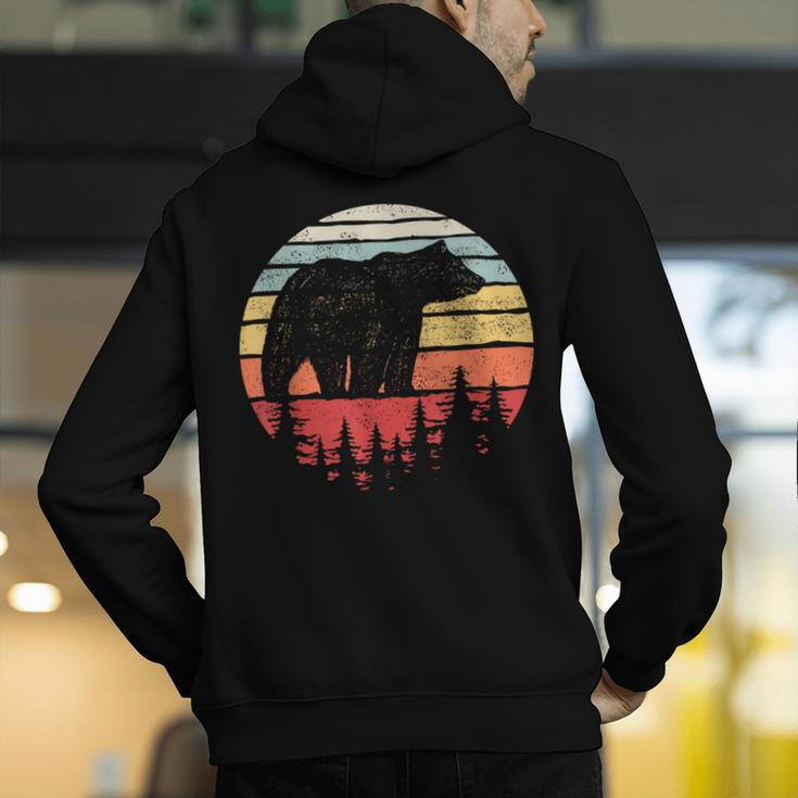 Catch Some Rays Vintage Retro Grizzly Bear Men's Hoodie Back Print, funny gift