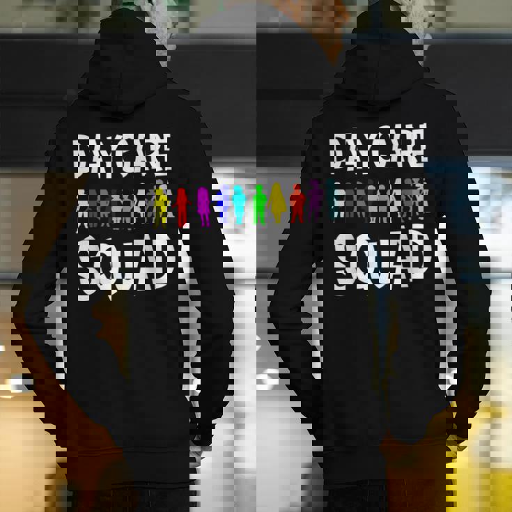 Childcare Daycare Squad Daycare Teacher Men Women Men&#x27;s Hoodie Back Print, funny gift