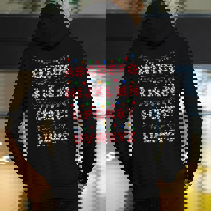 Christmas Alphabet Candy Cane Teachers Students Candy Cane For Men Women Kids Men&#x27;s Hoodie Back Print, funny gift