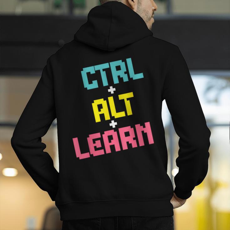 Computer Teacher Back To School Kids Ctrl Alt Learn Men's Hoodie Back Print, funny gift Computer Teacher Back To School Kids Ctrl Alt Learn Men's Hoodie Back Print, funny gift