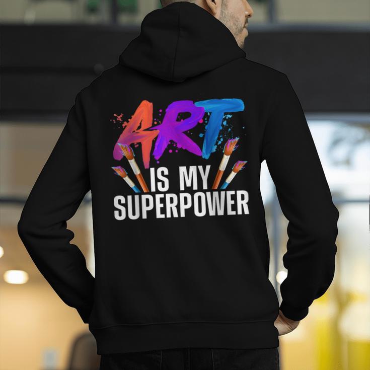 Cool Art For Men Women Art Teacher Artist Painter Superpower Men's Hoodie Back Print, funny gift Cool Art For Men Women Art Teacher Artist Painter Superpower Men's Hoodie Back Print, funny gift
