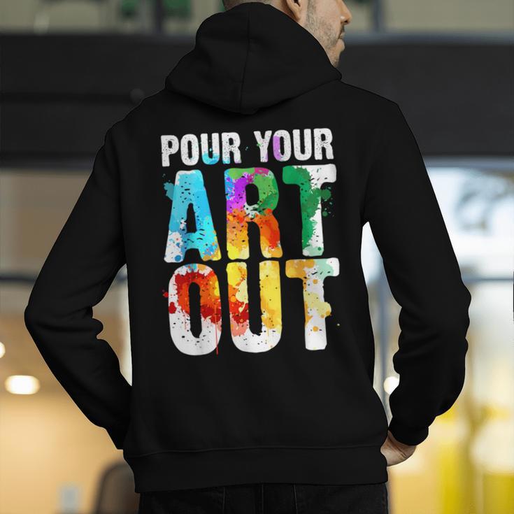 Cool Artist For Men Women Painter Art Teacher Paint Artists Men's Hoodie Back Print, funny gift