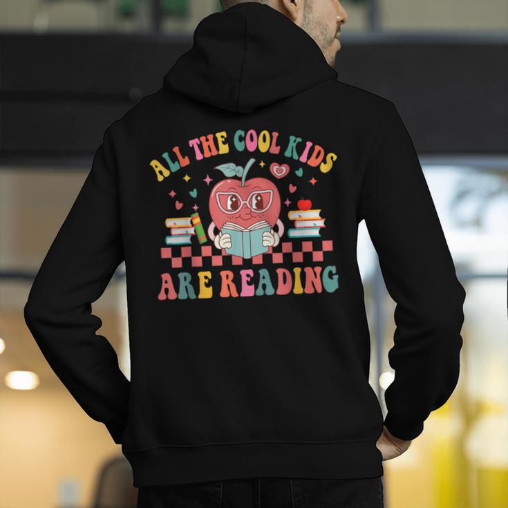 All The Cool Kids Are Reading Book Reading Teacher School Men's Hoodie Back Print, funny gift All The Cool Kids Are Reading Book Reading Teacher School Men's Hoodie Back Print, funny gift