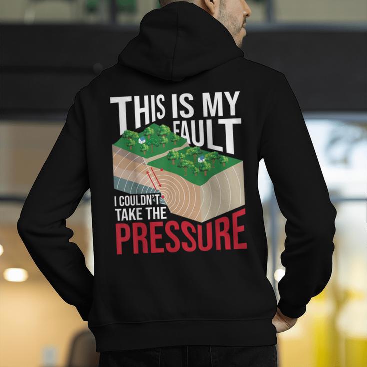 Couldn't Take The Pressure Geology Earth Science Teacher Men's Hoodie Back Print, Science Teacher Hoodies, funny gift