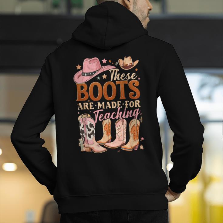 Cowboy Teacher These Boots Are Made-For Teaching School Men's Hoodie Back Print, funny gift Cowboy Teacher These Boots Are Made-For Teaching School Men's Hoodie Back Print, funny gift