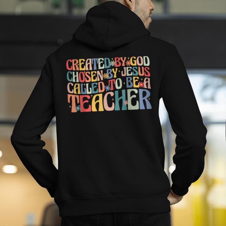 Created By God Chosen By Jesus Called To Be a Teacher Men's Hoodie Back Print, funny gift Created By God Chosen By Jesus Called To Be a Teacher Men's Hoodie Back Print, funny gift
