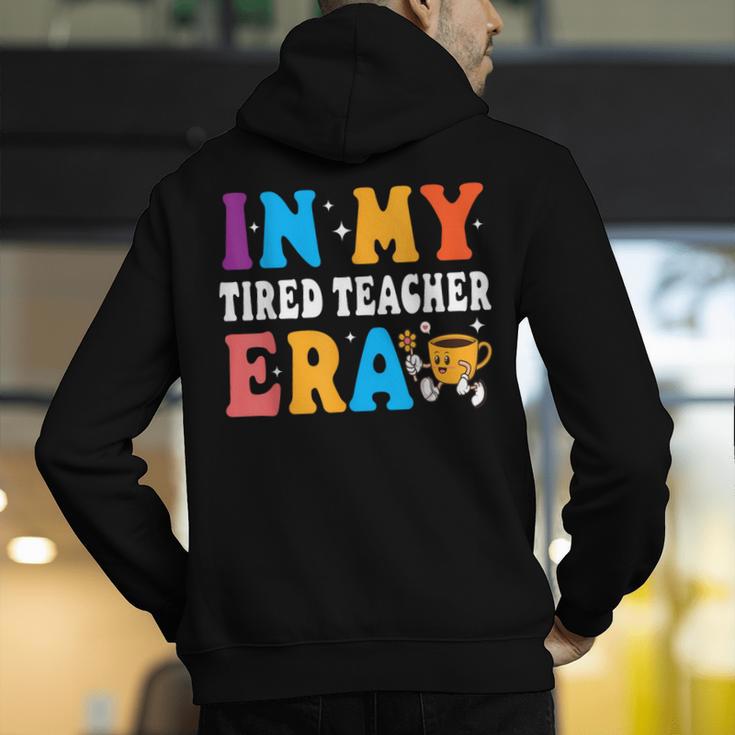 Cute Coffee Glass Face Happy Day In My Tired Teacher ERA For Men Women Men's Hoodie Back Print, funny gift Cute Coffee Glass Face Happy Day In My Tired Teacher ERA For Men Women Men's Hoodie Back Print, funny gift