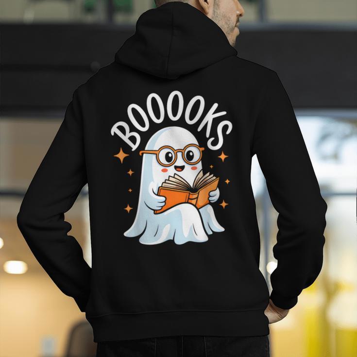Cute Ghost Reading Book Librarian Teacher Halloween Costume Men's Hoodie Back Print, funny gift Cute Ghost Reading Book Librarian Teacher Halloween Costume Men's Hoodie Back Print, funny gift