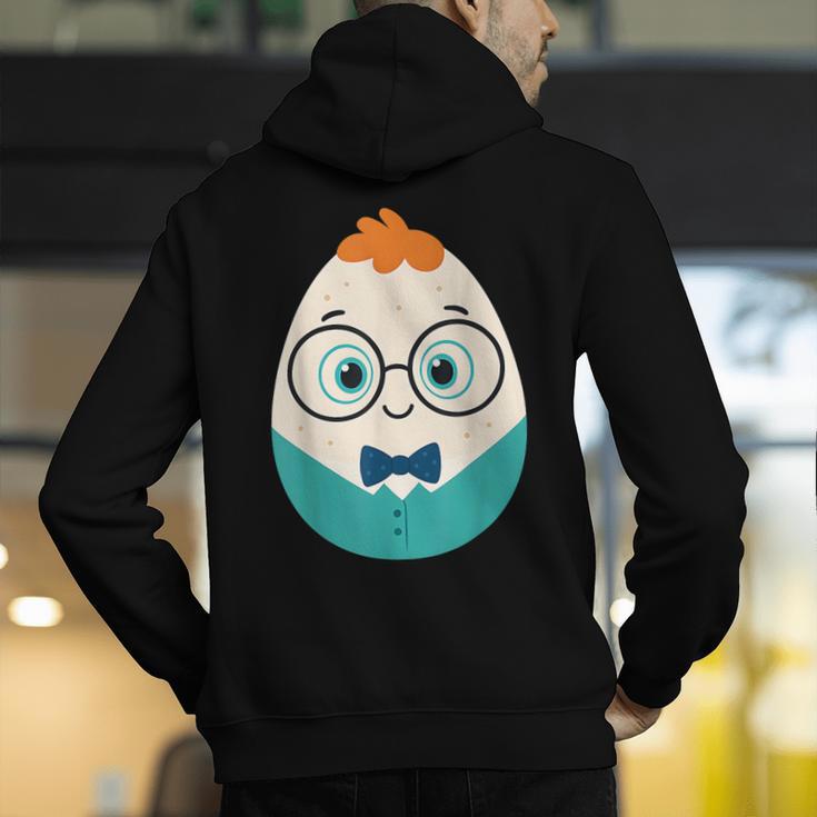 Cute Good Egg Teacher Halloween Costume Food Group Men's Hoodie Back Print, funny gift