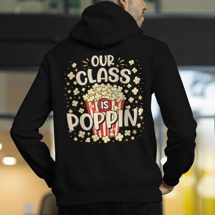 Cute Teacher Popcorn Day Men's Hoodie Back Print, funny gift Cute Teacher Popcorn Day Men's Hoodie Back Print, funny gift